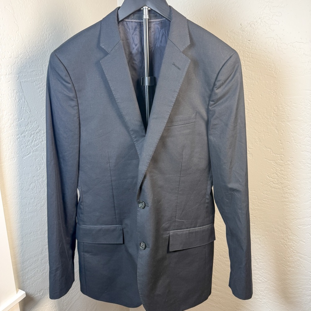 J.Crew Ludlow Blazer Navy Italian Carpi Fabric Tailored Suit Jacket Size 38R